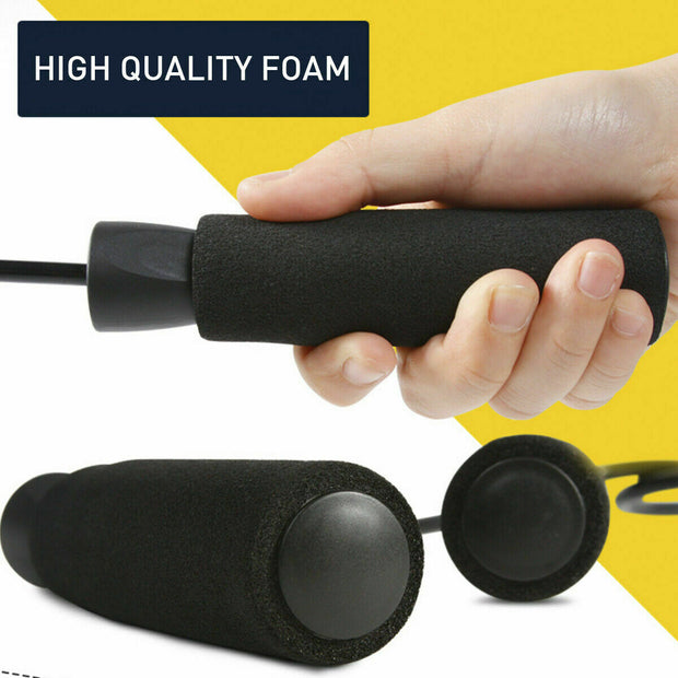 Adjustable Speed Skipping Rope – Tangle-Free Fitness Jump Rope