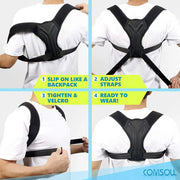 Posture Corrector Back Brace Adjustable Posture Brace for Upper Back Shoulder Pain Relief Posture Trainer Spine Posture Support