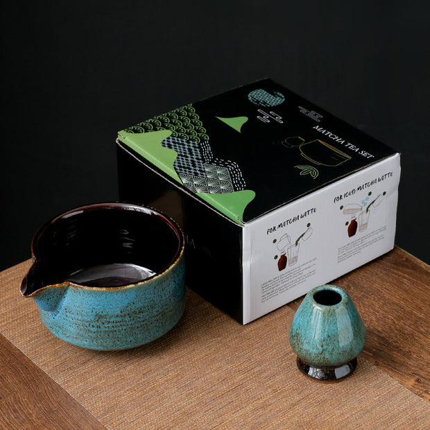 Japanese Handmade Bamboo Matcha Tea Set