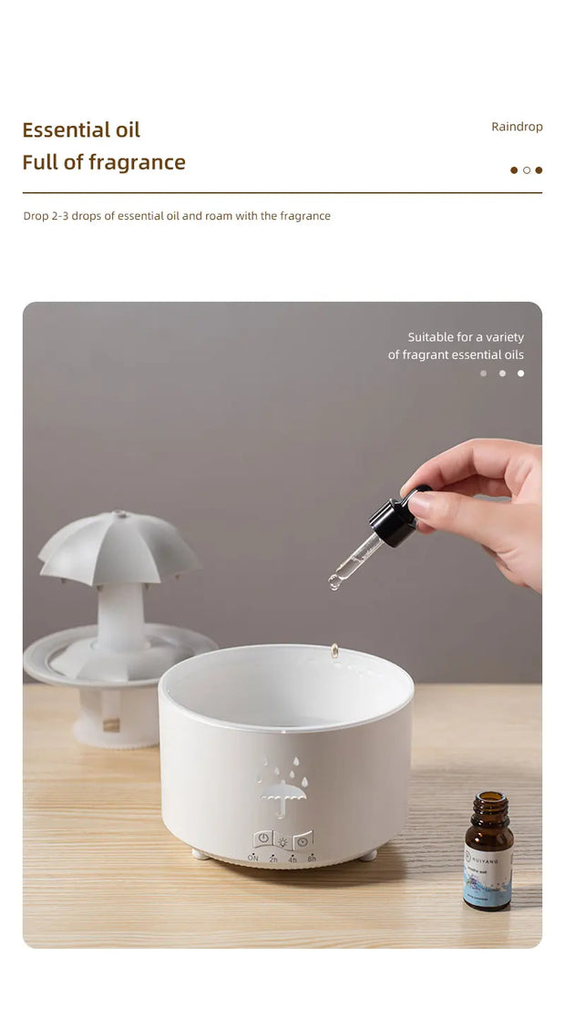 Cloud Rain Humidifier Raindrop Aroma