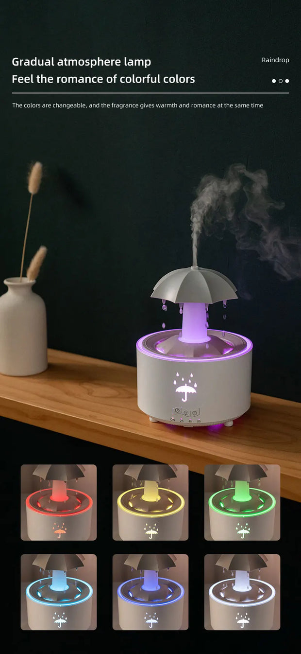 Cloud Rain Humidifier Raindrop Aroma
