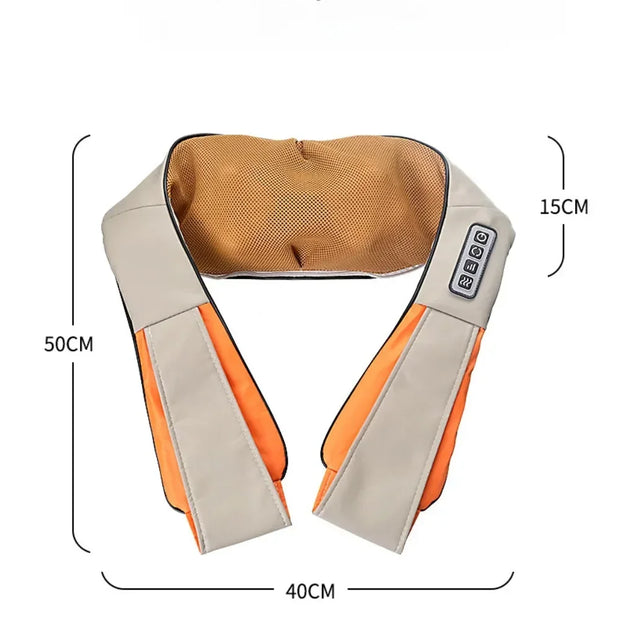 Shiatsu Neck & Shoulder Massager with Heat,  Electric Kneading Massage Shawl for Home, Office & Car