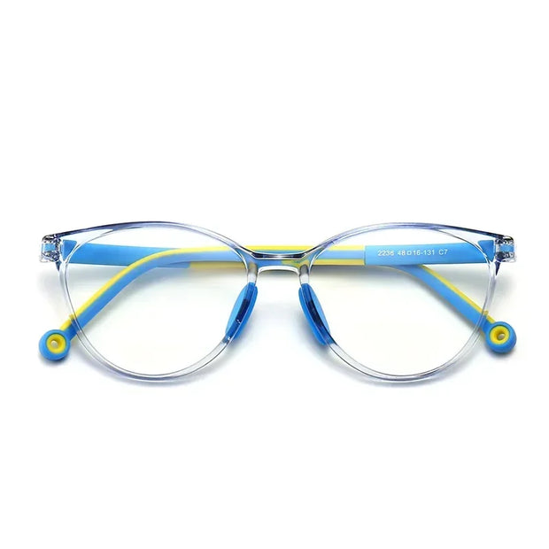 Blue Light Blocking Glasses for Kids, TR90 Frame Screen Protection Eyewear for Gaming & Study