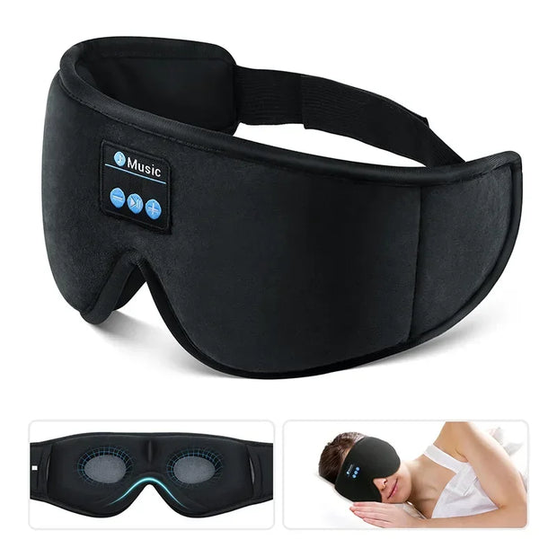 Bluetooth Sleep Headphones 3D Eye Mask, Music Sleep Mask with HD Speakers for Relaxing & Deep Sleep