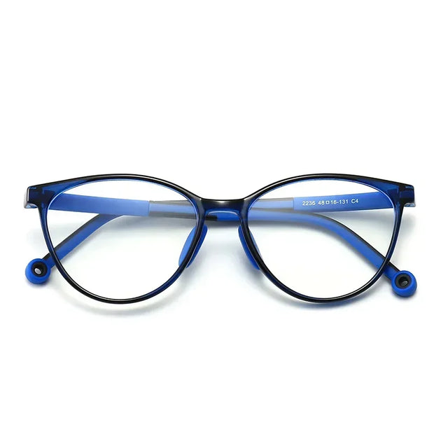 Blue Light Blocking Glasses for Kids, TR90 Frame Screen Protection Eyewear for Gaming & Study