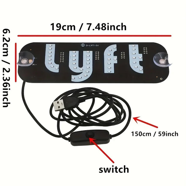 Led Light Signs For Car Windshield