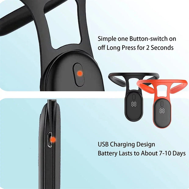 Smart Posture Corrector with Vibration Reminder, Back & Neck Trainer Sensor for Adults & Kids | Posture Support for Office, Study & Daily Use