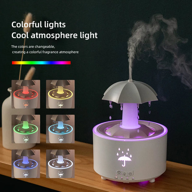 Cloud Rain Humidifier Raindrop Aroma
