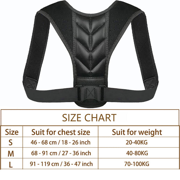 Posture Corrector Back Brace Adjustable Posture Brace for Upper Back Shoulder Pain Relief Posture Trainer Spine Posture Support