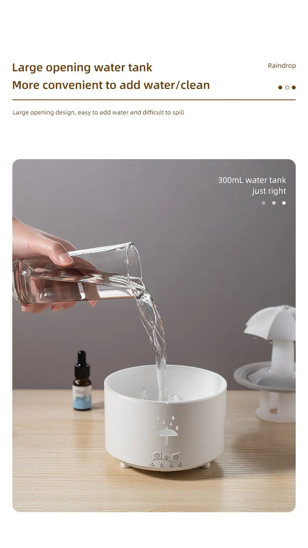 Cloud Rain Humidifier Raindrop Aroma