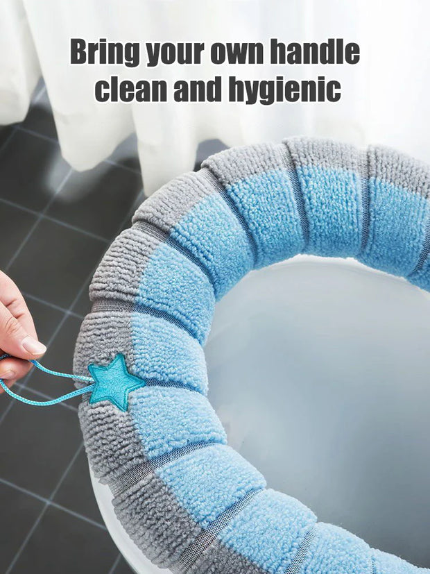 1pcs Toilet Cover Toilet Seat Cover Pads with Handle Toilet Lid