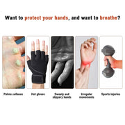 Gym Gloves Grips Anti-Skid Wrist Straps Protector