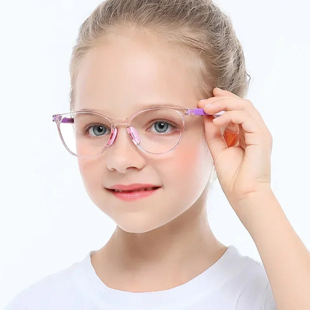Blue Light Blocking Glasses for Kids, TR90 Frame Screen Protection Eyewear for Gaming & Study