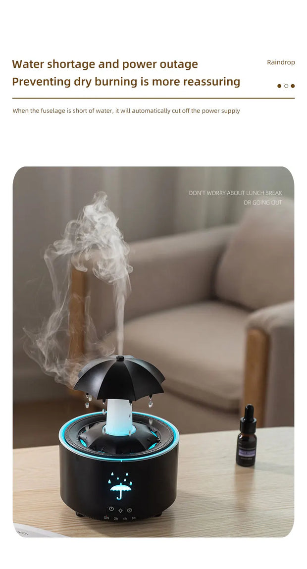 Cloud Rain Humidifier Raindrop Aroma