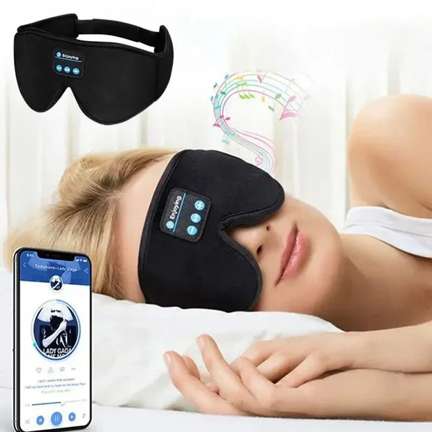 Bluetooth Sleep Headphones 3D Eye Mask, Music Sleep Mask with HD Speakers for Relaxing & Deep Sleep