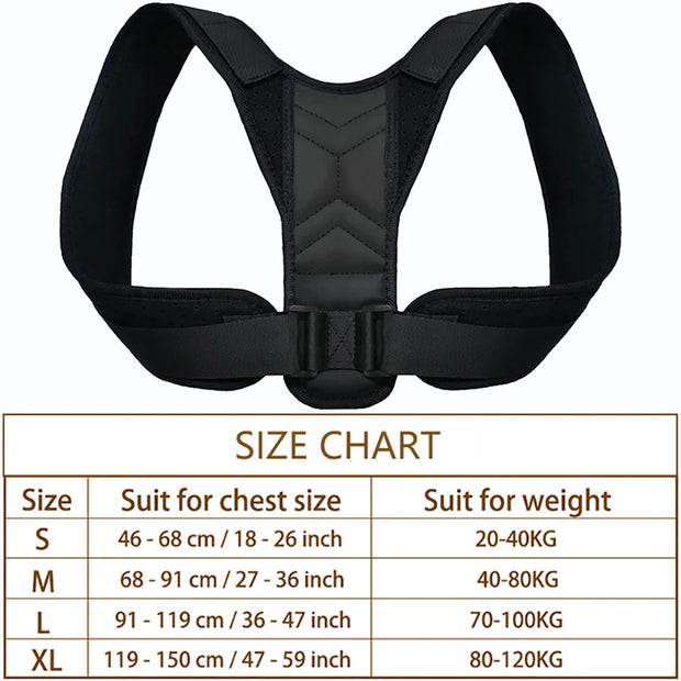 Posture Corrector Back Brace Adjustable Posture Brace for Upper Back Shoulder Pain Relief Posture Trainer Spine Posture Support
