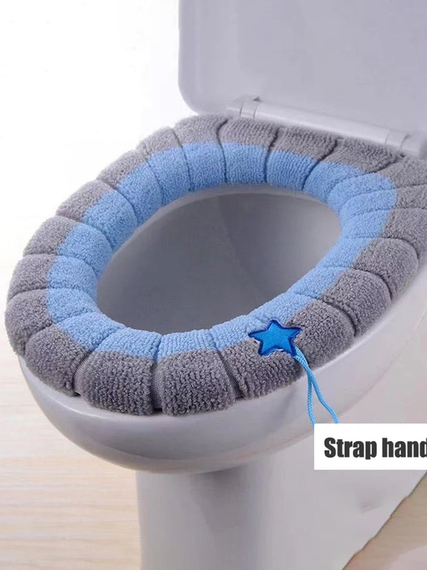 1pcs Toilet Cover Toilet Seat Cover Pads with Handle Toilet Lid