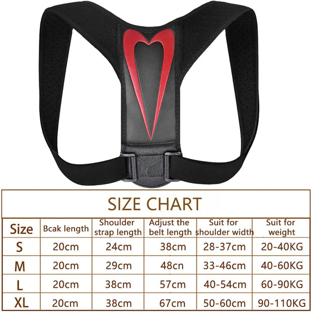 Posture Corrector Back Brace Adjustable Posture Brace for Upper Back Shoulder Pain Relief Posture Trainer Spine Posture Support