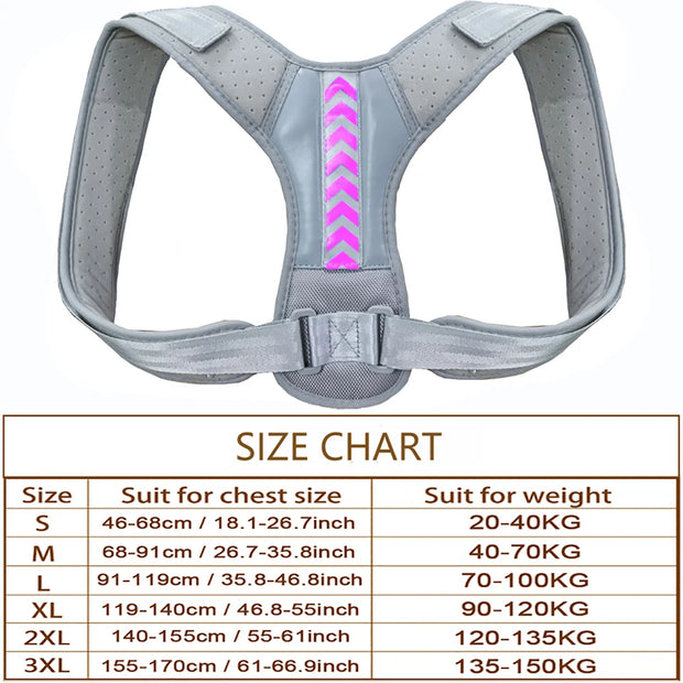 Posture Corrector Back Brace Adjustable Posture Brace for Upper Back Shoulder Pain Relief Posture Trainer Spine Posture Support