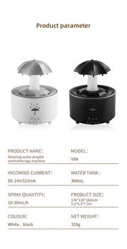 Cloud Rain Humidifier Raindrop Aroma