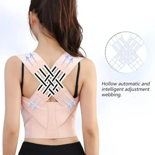 Smart Adjustable Posture Corrector for Men & Women | Back Straightener Brace for Neck, Shoulder & Spine Support