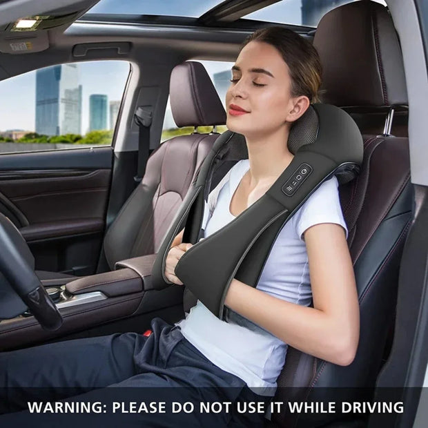 Shiatsu Neck & Shoulder Massager with Heat,  Electric Kneading Massage Shawl for Home, Office & Car