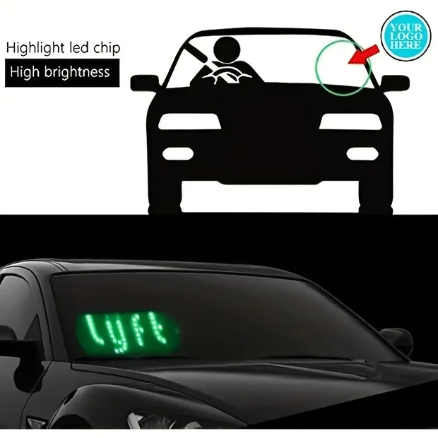 Led Light Signs For Car Windshield