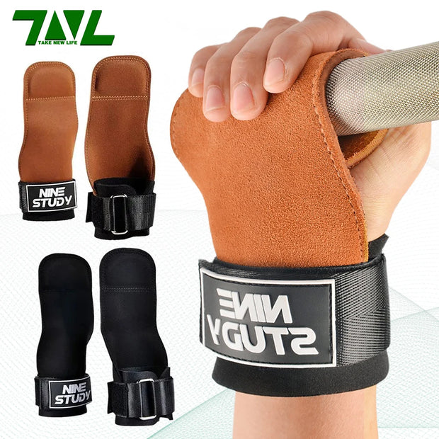 Gym Gloves Grips Anti-Skid Wrist Straps Protector