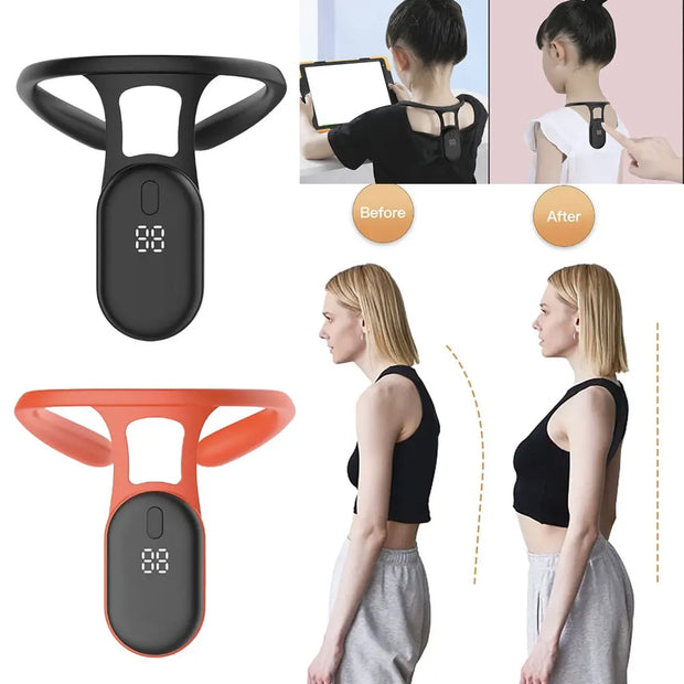 Smart Posture Corrector with Micro Vibration Sensor, Back & Neck Hump Trainer for Adults and Kids | Posture Reminder for Daily Sitting & Study