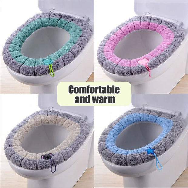 1pcs Toilet Cover Toilet Seat Cover Pads with Handle Toilet Lid