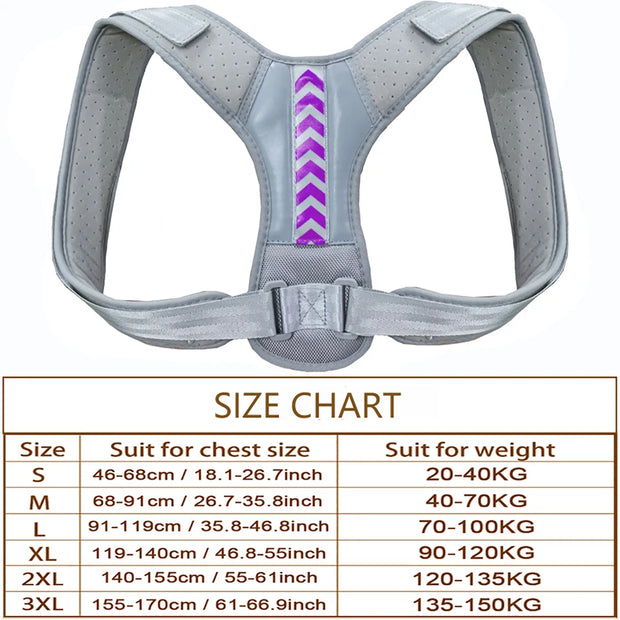 Posture Corrector Back Brace Adjustable Posture Brace for Upper Back Shoulder Pain Relief Posture Trainer Spine Posture Support