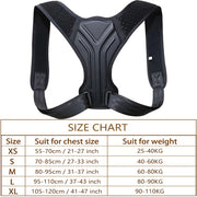 Posture Corrector Back Brace Adjustable Posture Brace for Upper Back Shoulder Pain Relief Posture Trainer Spine Posture Support