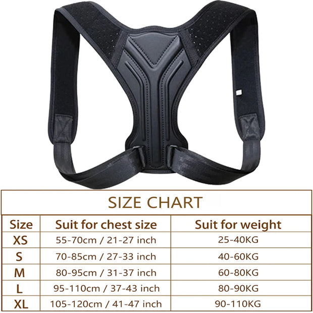 Posture Corrector Back Brace Adjustable Posture Brace for Upper Back Shoulder Pain Relief Posture Trainer Spine Posture Support